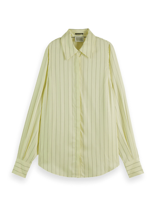 Scotch & Soda | Striped Lightweight Shirt | Lemon Yellow Stripe | Palm Boutique