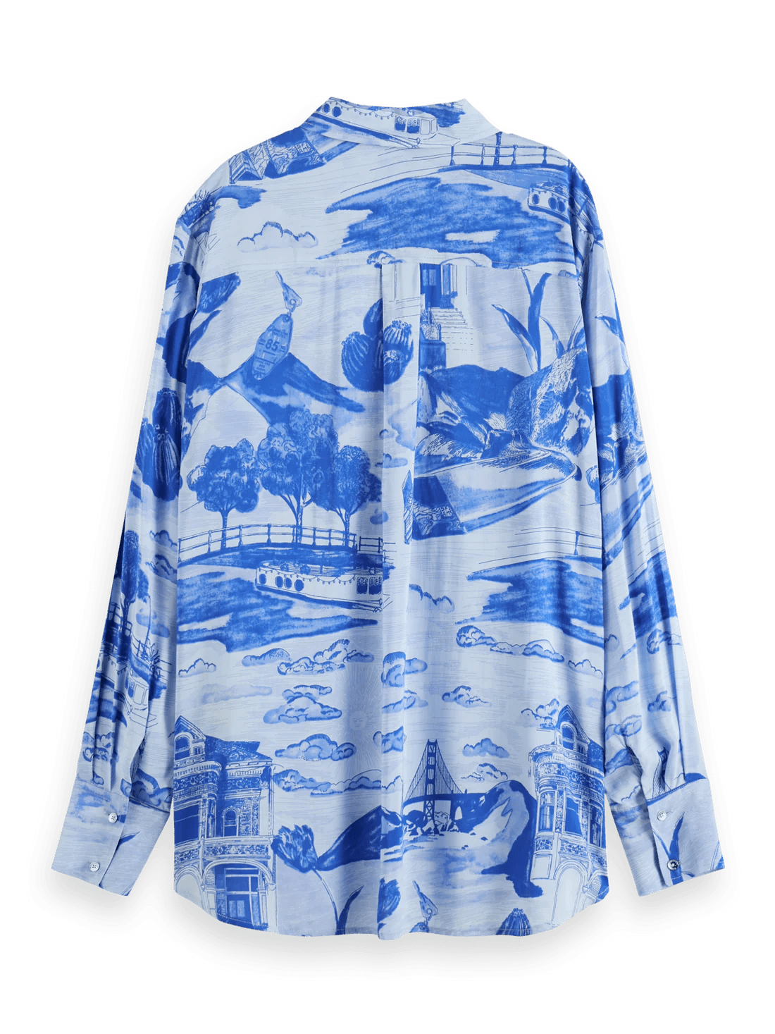 Scotch & Soda | Viscose Printed Relaxed Fit Shirt | Journey of the Free | Palm Boutique