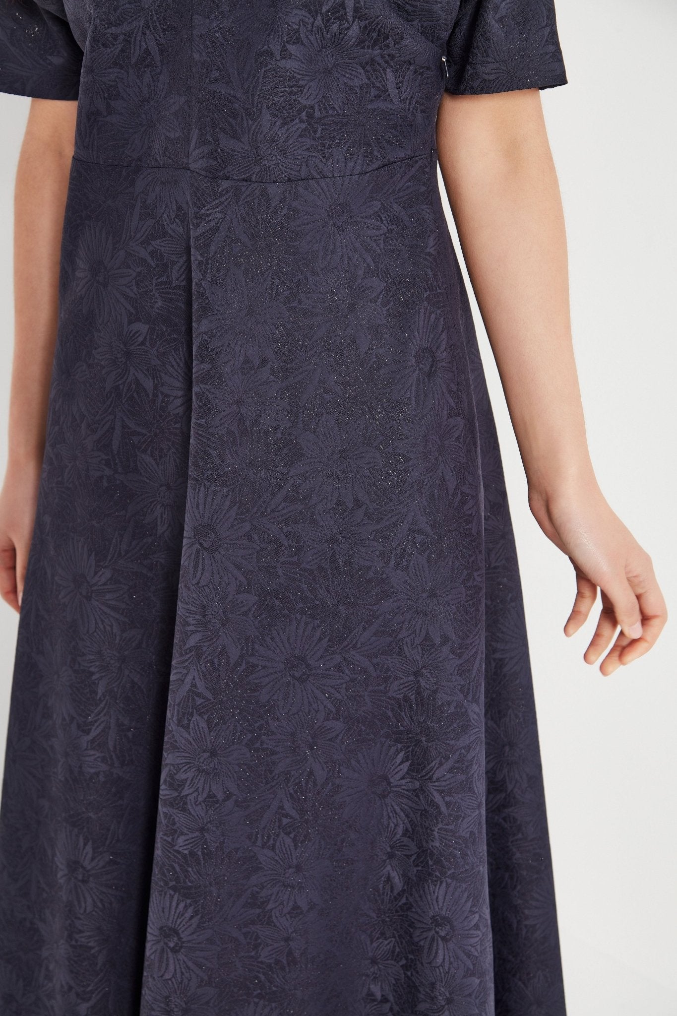 Shjark | Monaco Dress | Navy Jacquard | Palm Boutique