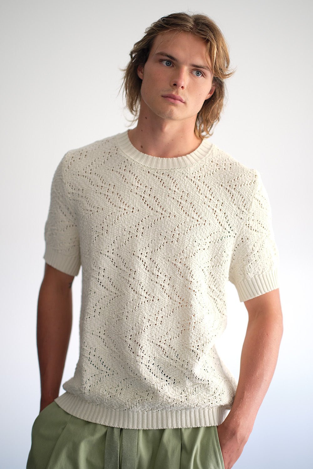 Standard Issue | Cotton Universal Florentine T Shirt | Sesame | Palm Boutique