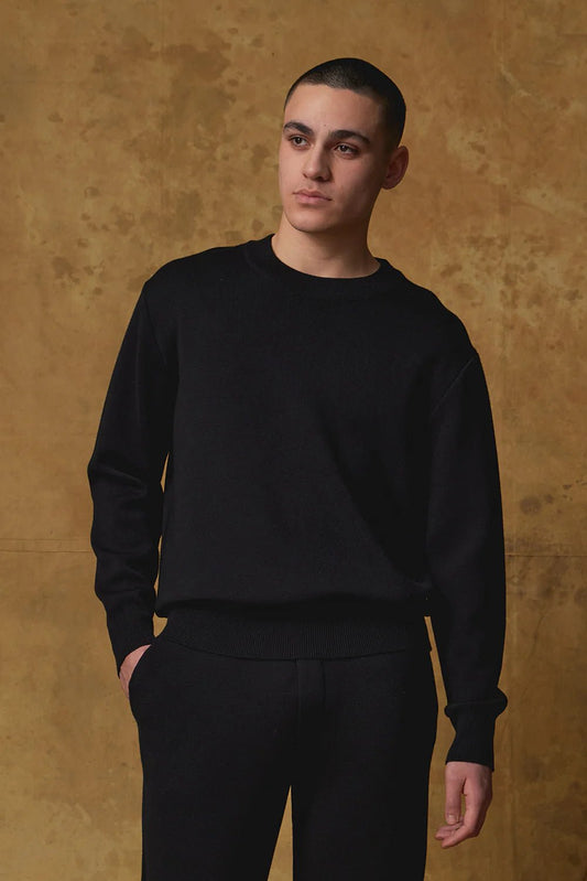 Standard Issue | Merino Milano Crew | Black | Palm Boutique