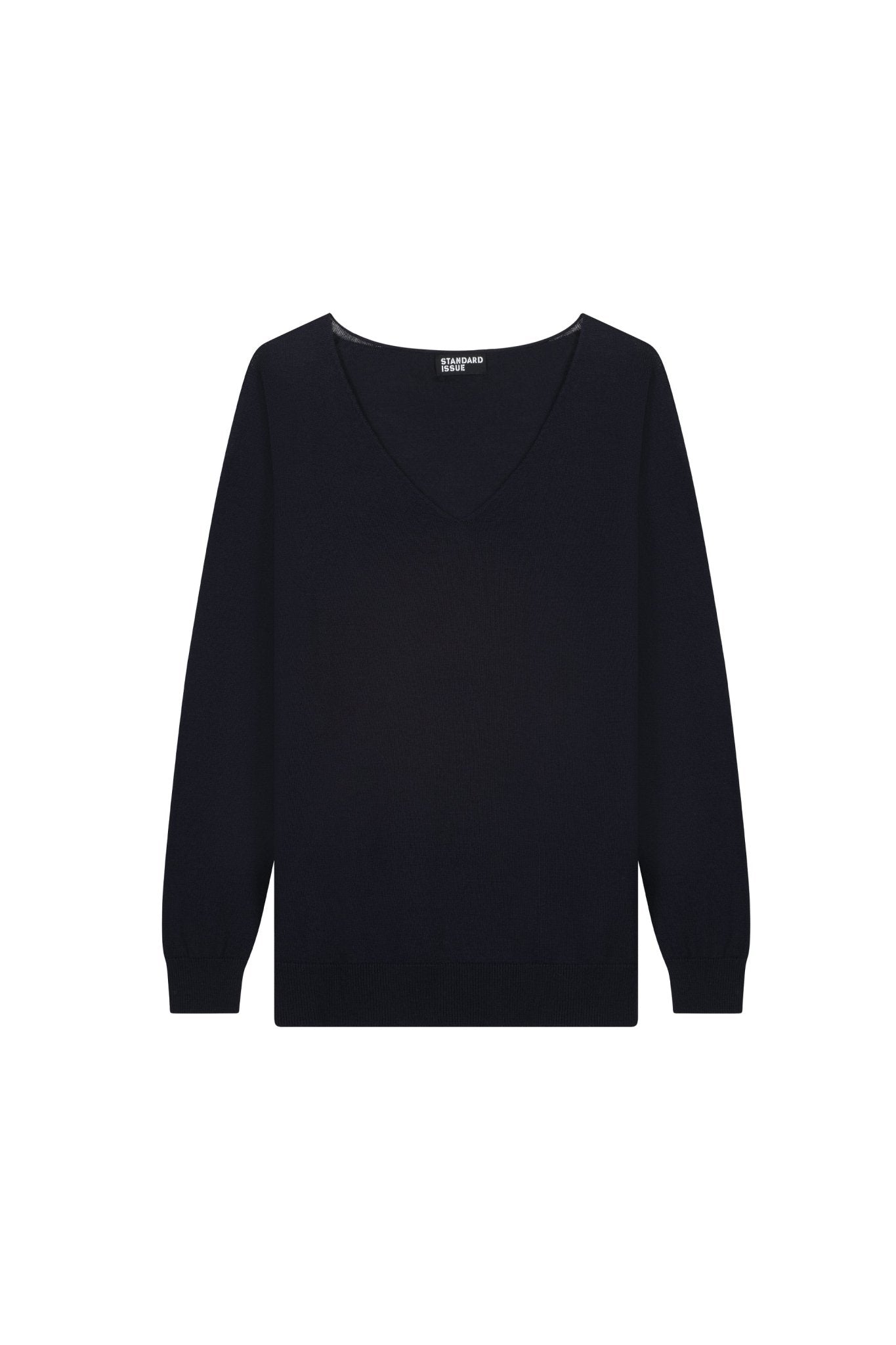 Standard Issue | Merino V Neck Slouchy | Black | Palm Boutique