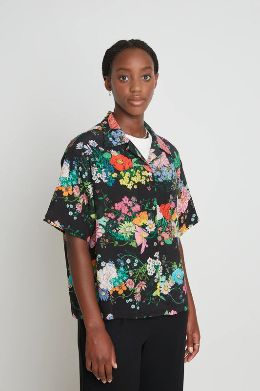 twenty - seven names | Divine Shirt | Black Floral | Palm Boutique