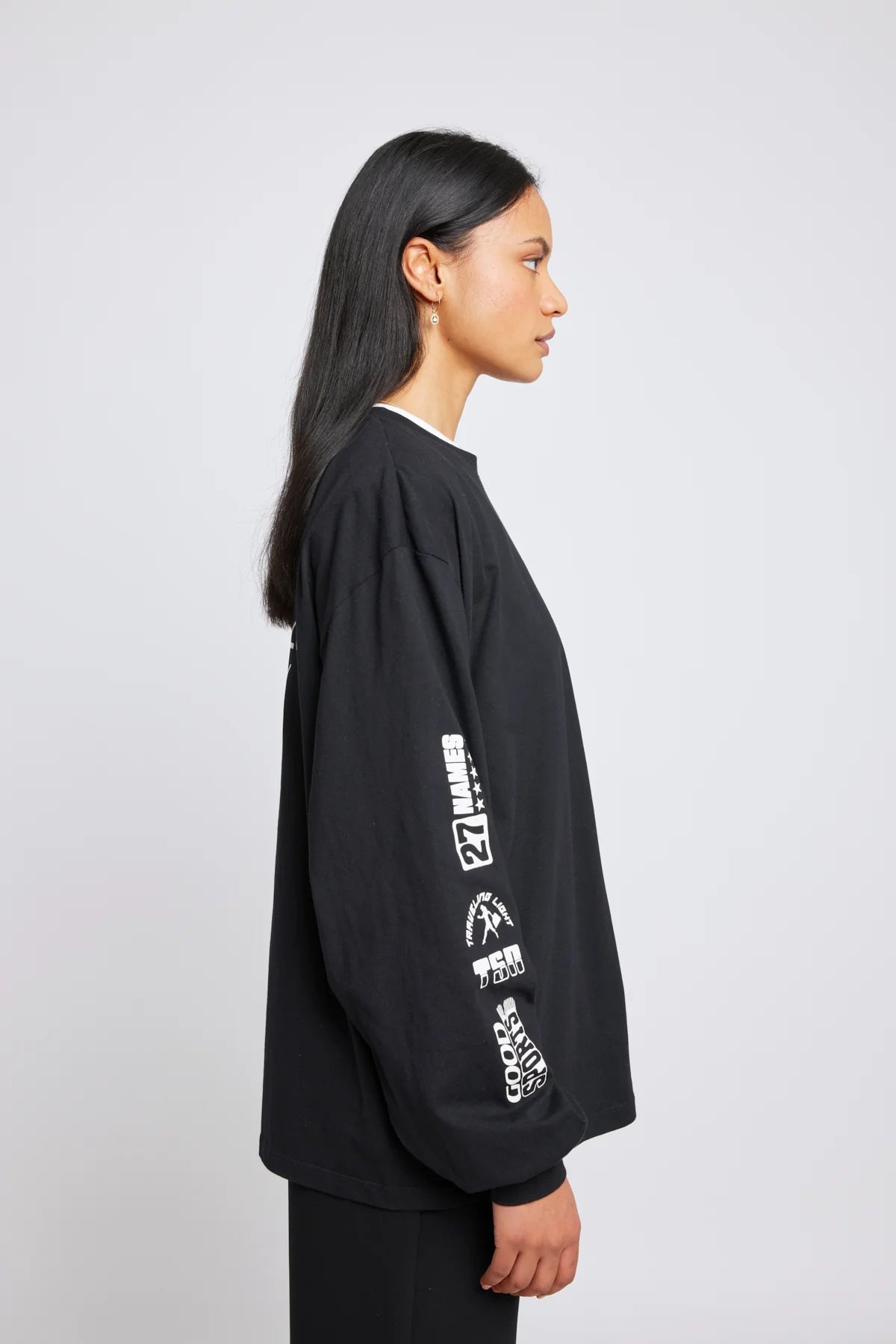 twenty - seven names | Player of the day long sleeved top | Black | Palm Boutique