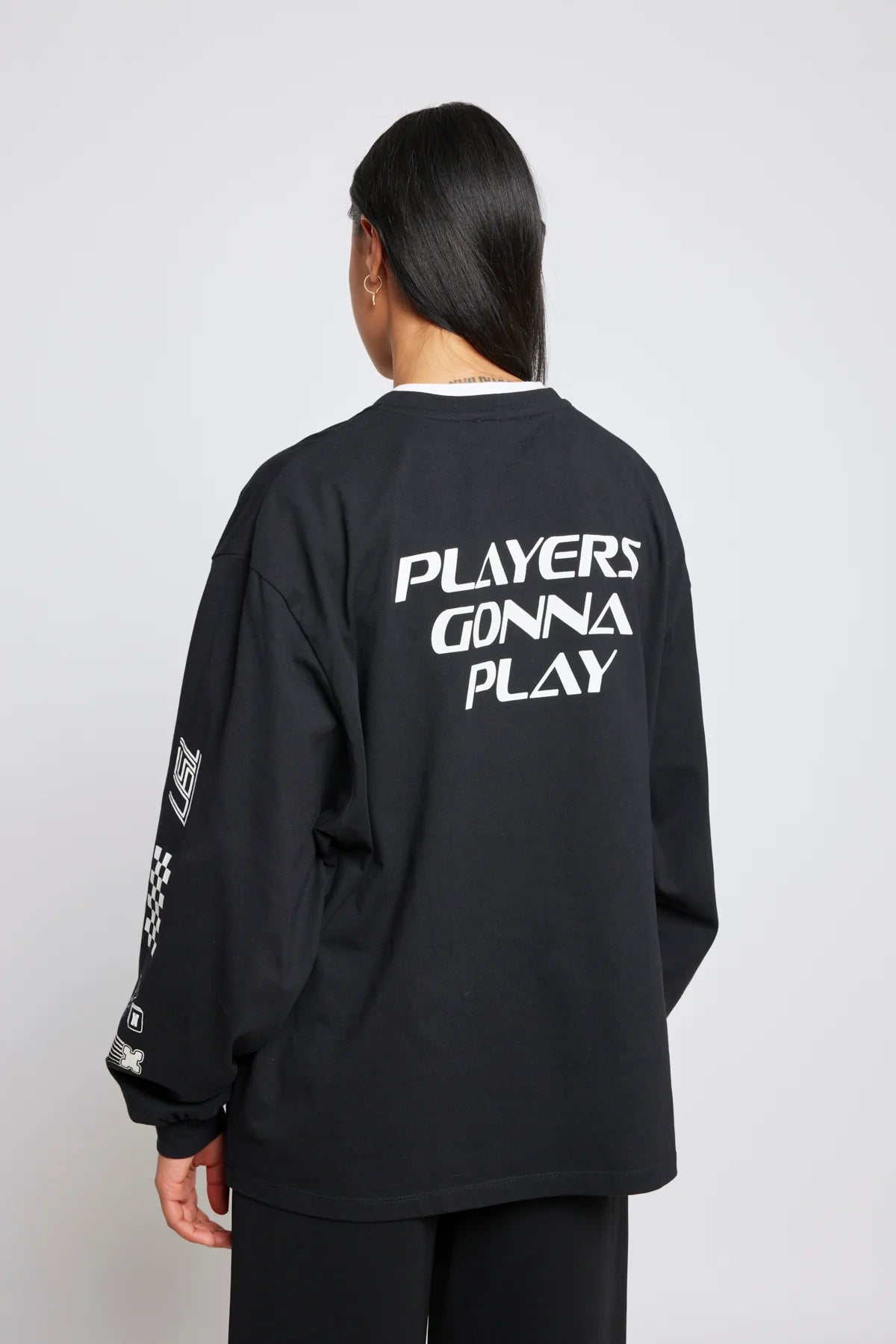 twenty - seven names | Player of the day long sleeved top | Black | Palm Boutique