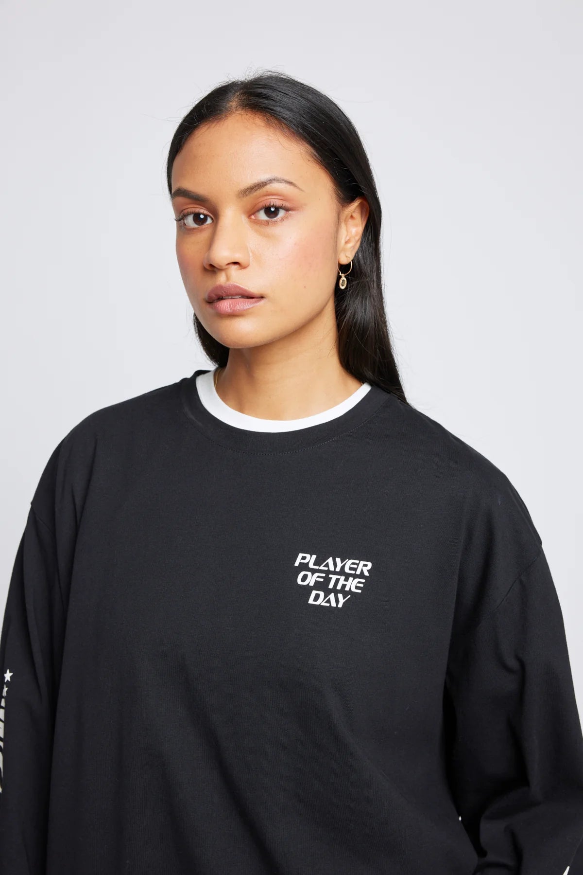 twenty - seven names | Player of the day long sleeved top | Black | Palm Boutique