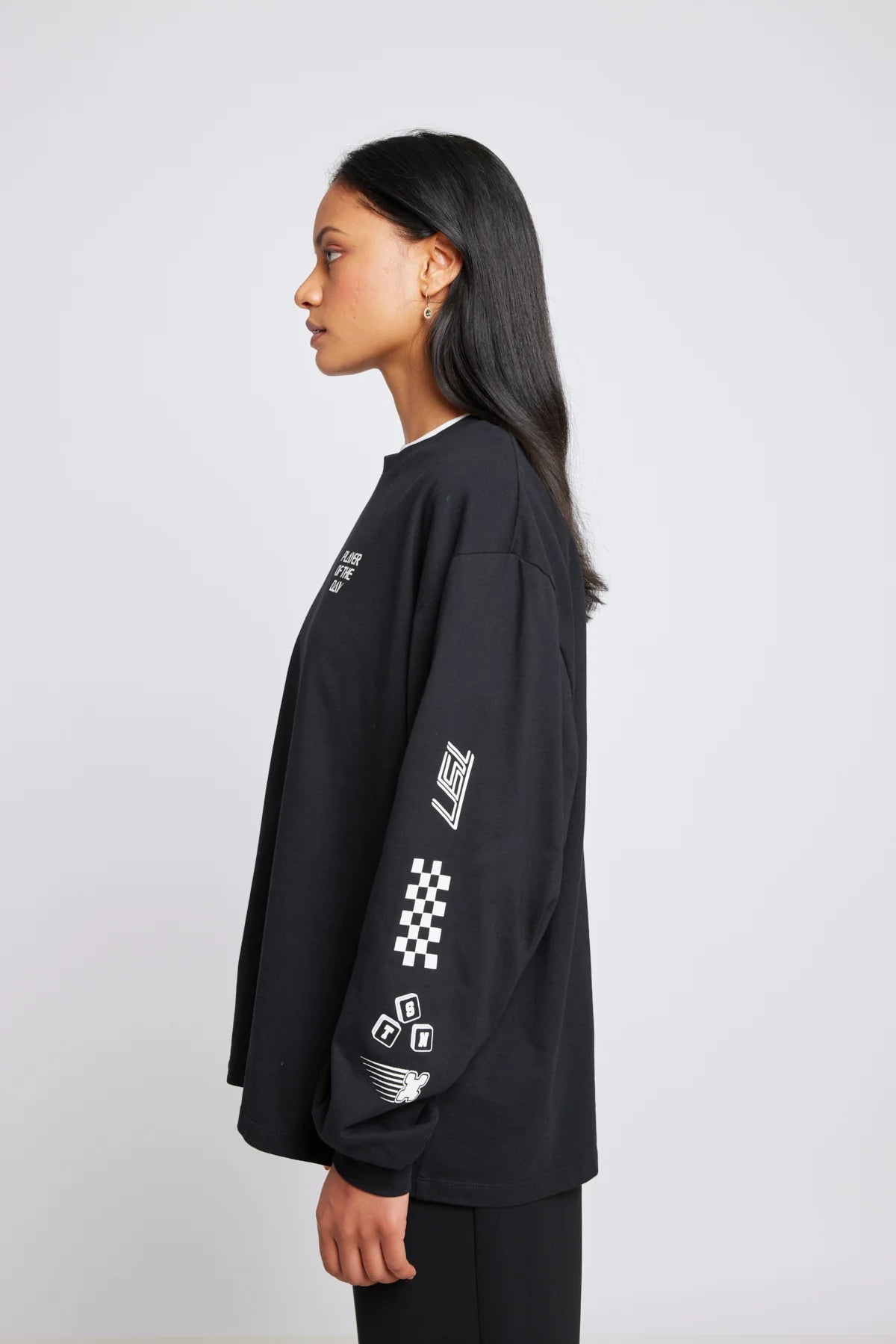 twenty - seven names | Player of the day long sleeved top | Black | Palm Boutique