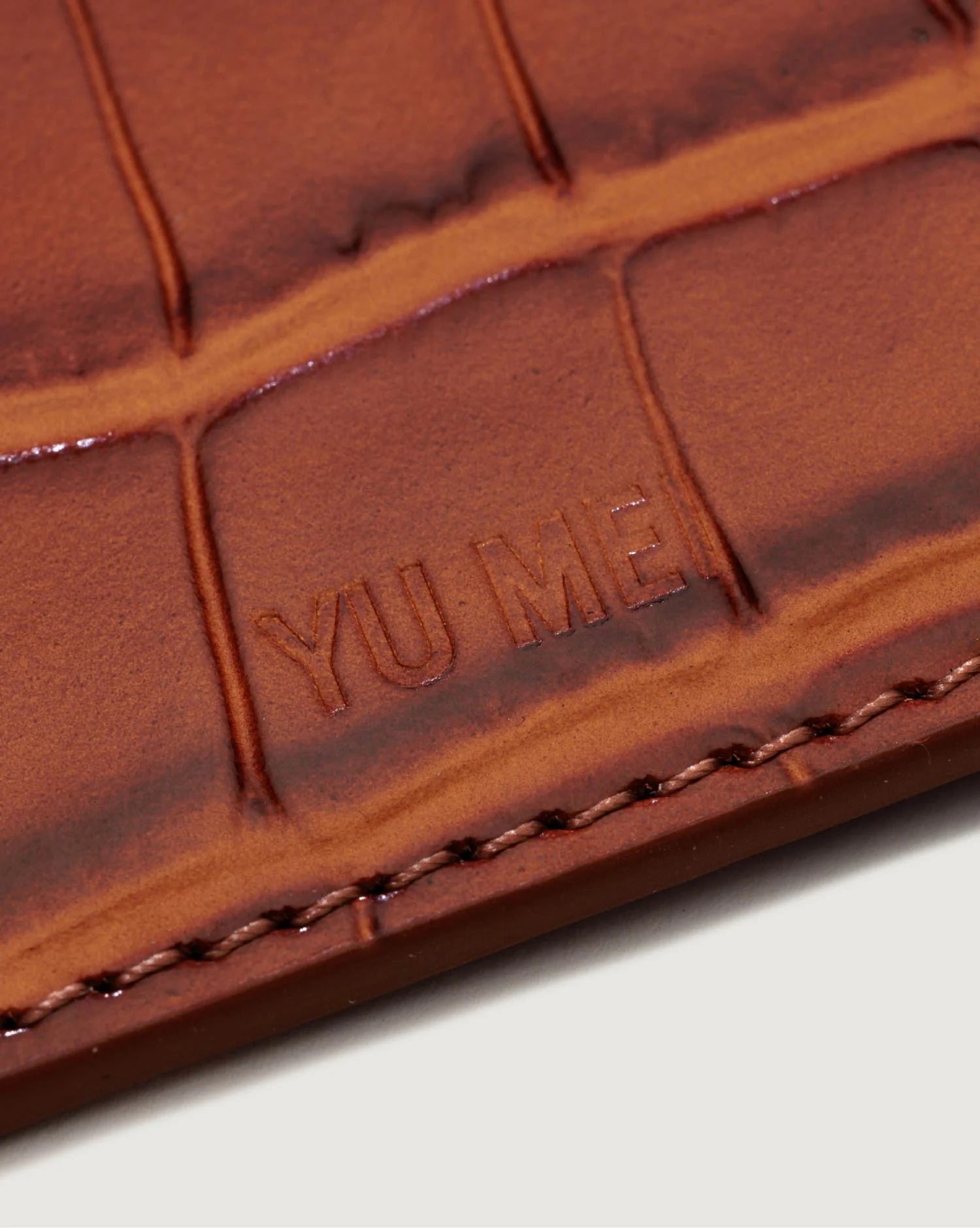 Yu Mei | Frank Cardholder | Apricot Croc | Palm Boutique