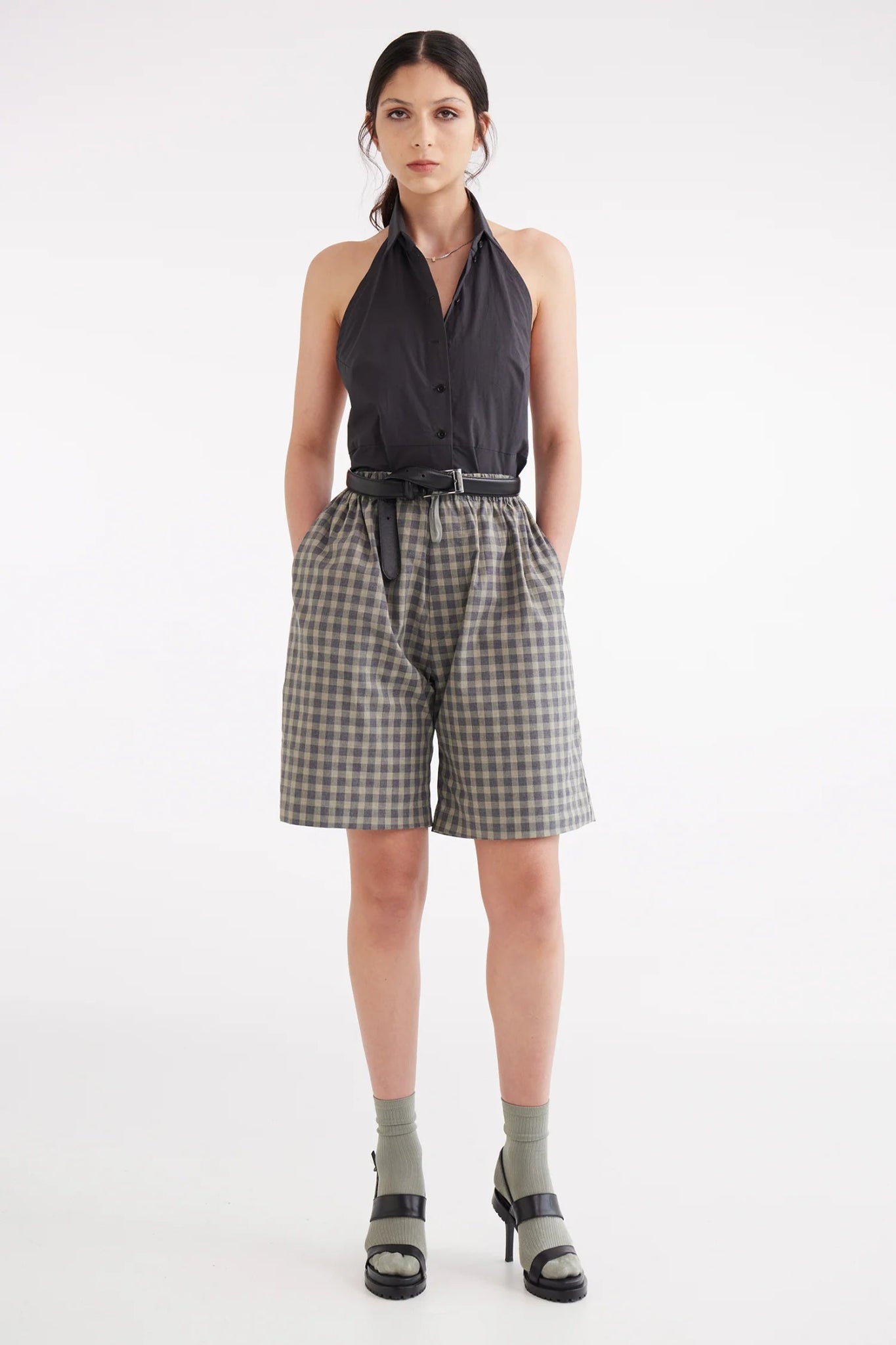 Zambesi | Shirt Halter | Charcoal | Palm Boutique