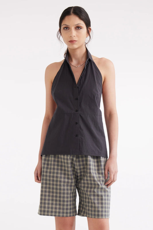 Zambesi | Shirt Halter | Charcoal | Palm Boutique