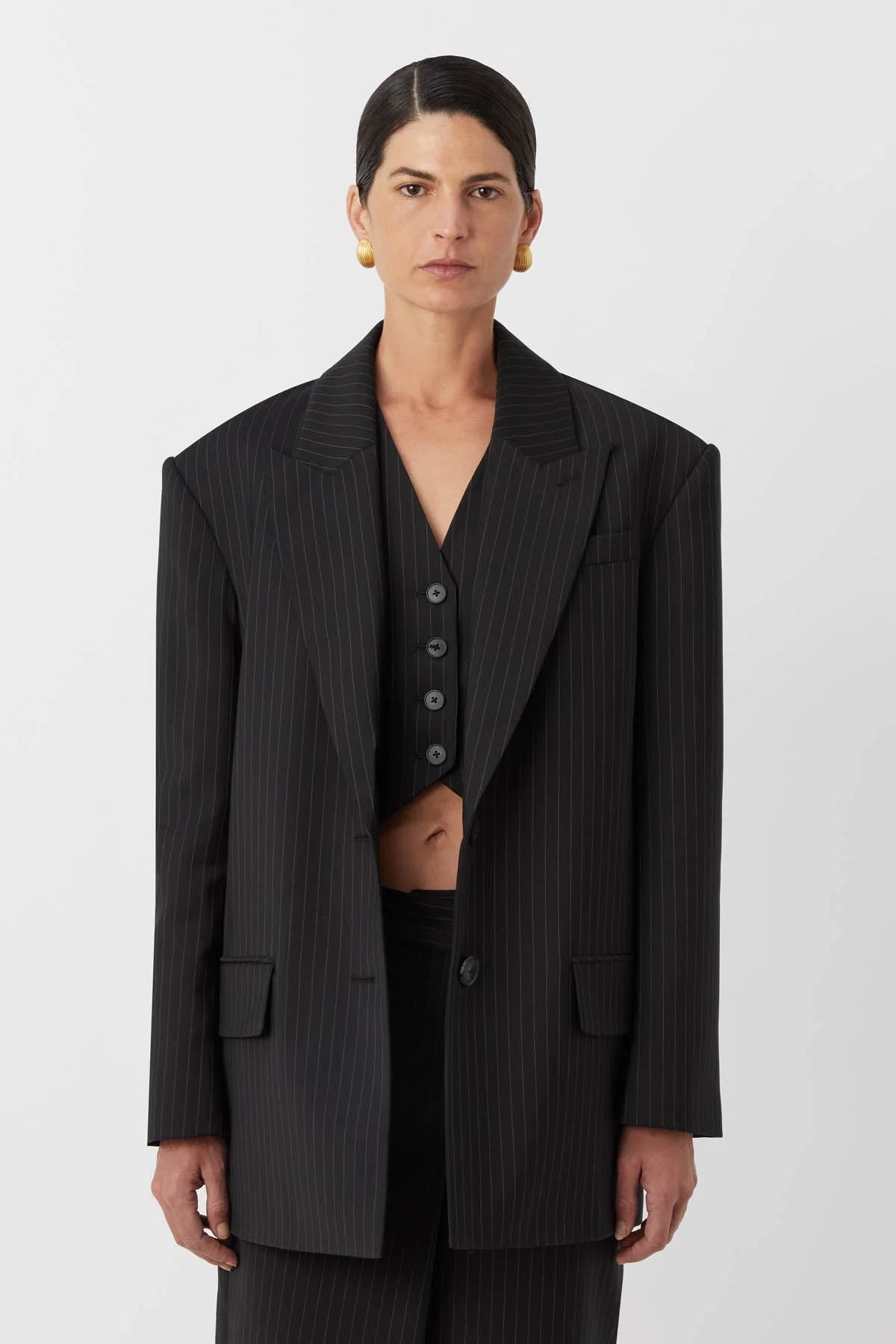 Camilla and Marc | Thera Blazer | Black Pinstripe | Palm Boutique