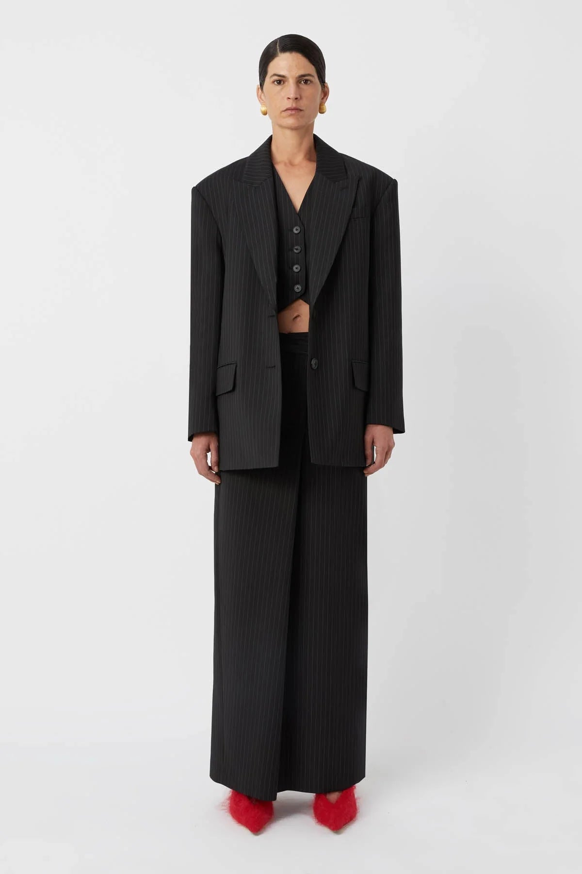 Camilla and Marc | Thera Blazer | Black Pinstripe | Palm Boutique