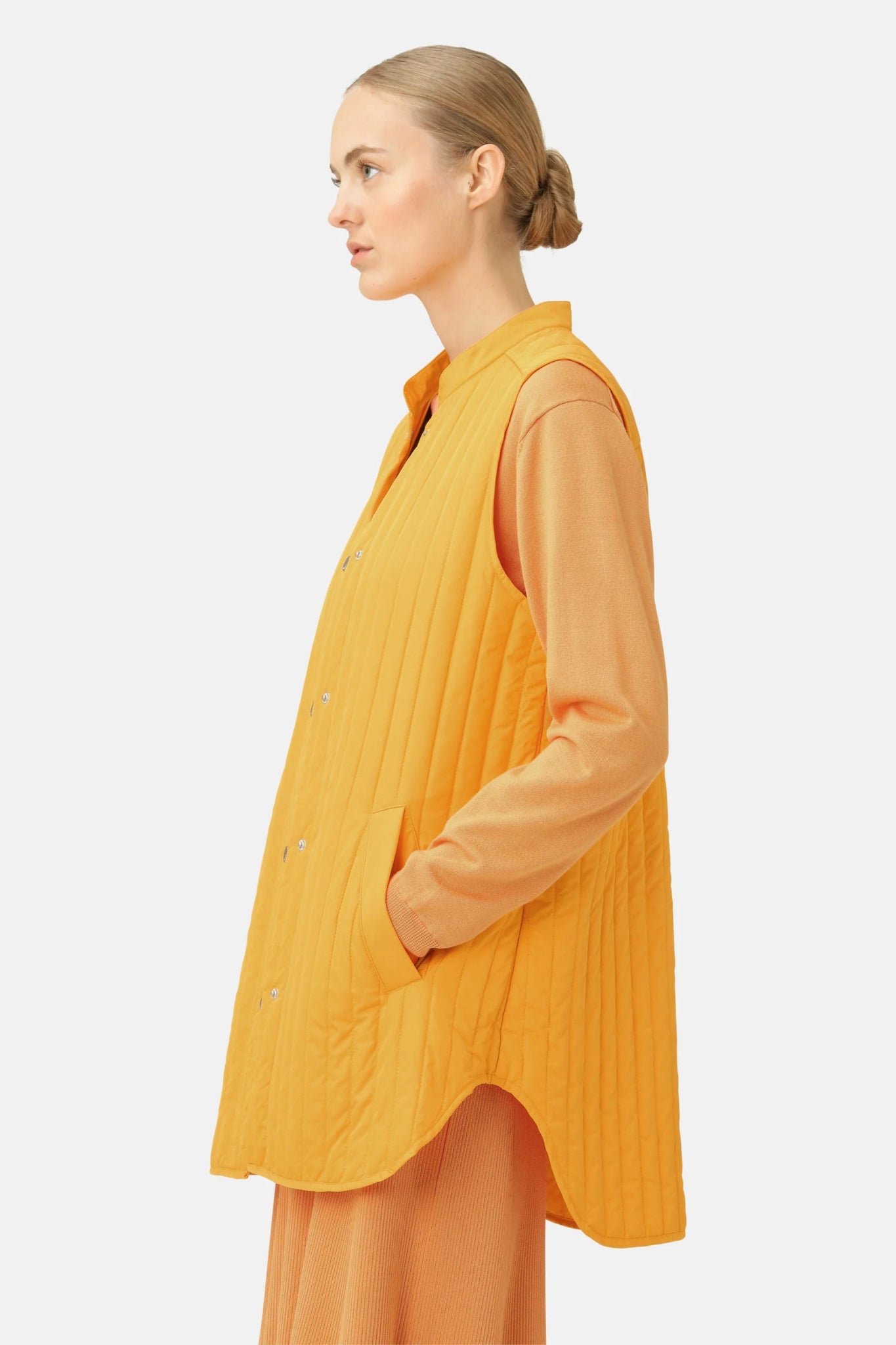 Ilse Jacobsen | ART 41 Quilt Vest | Flame | Palm Boutique
