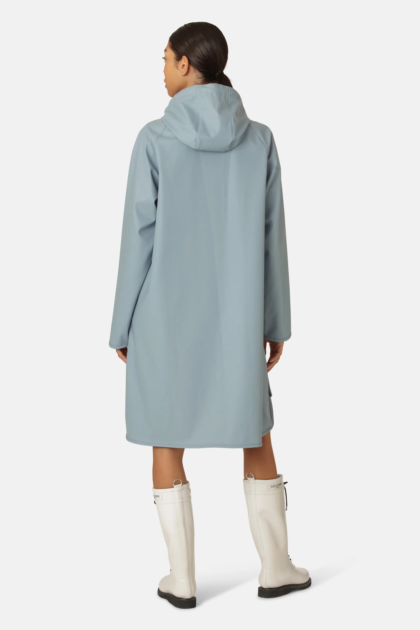 Isle Jacobson | Raincoat w Detachable Hood | Blue Cloud | Palm Boutique