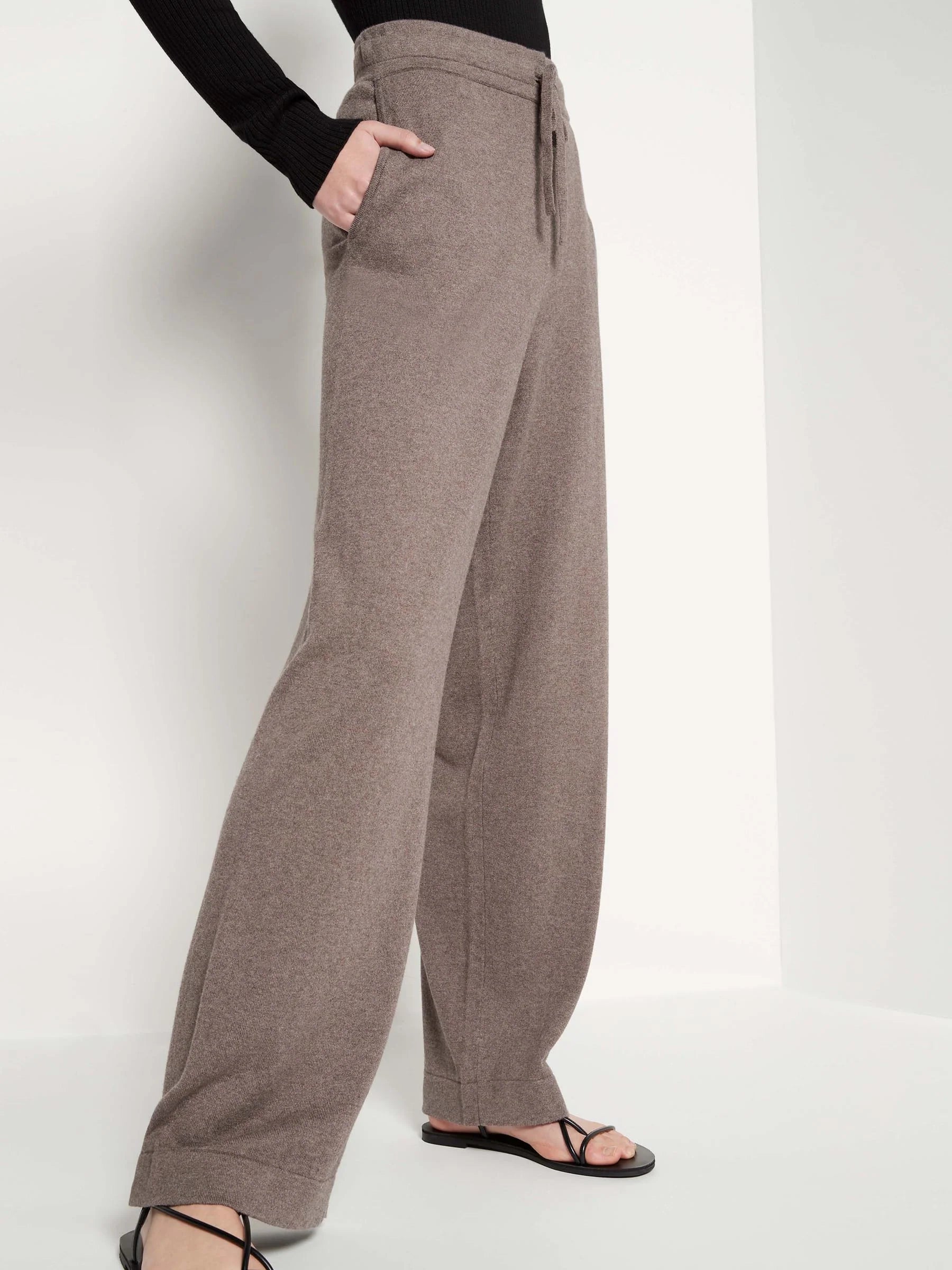 JHL Wide Trackpant (Cotton Cashmere) Grey Marle – Juliette Hogan