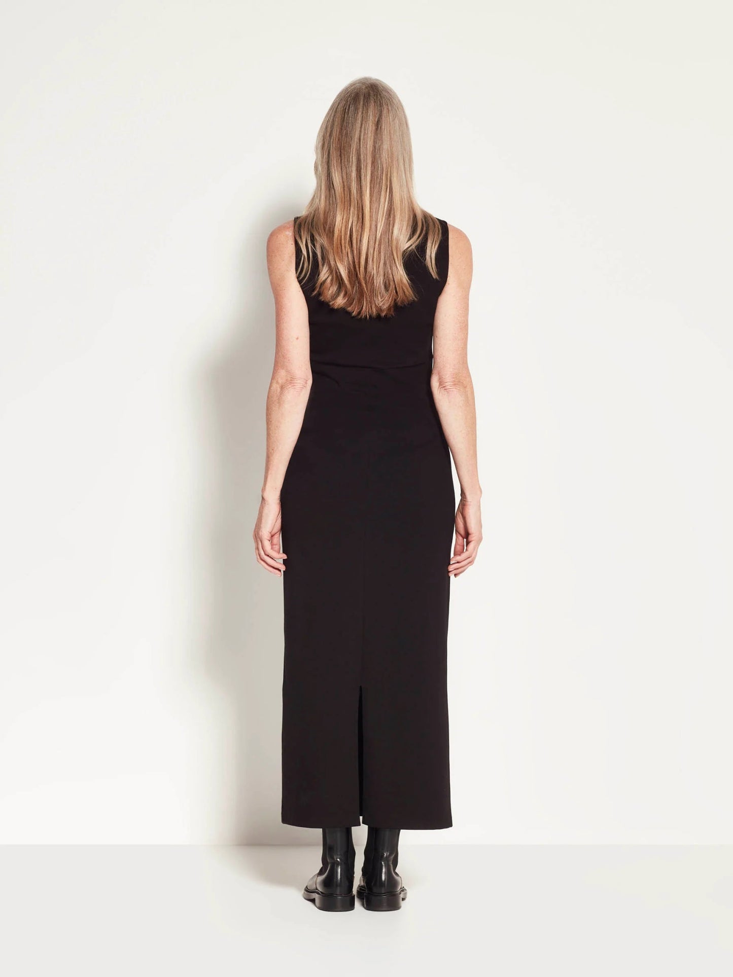 Juliette Hogan | Parsons Dress | Black Ponti | Palm Boutique