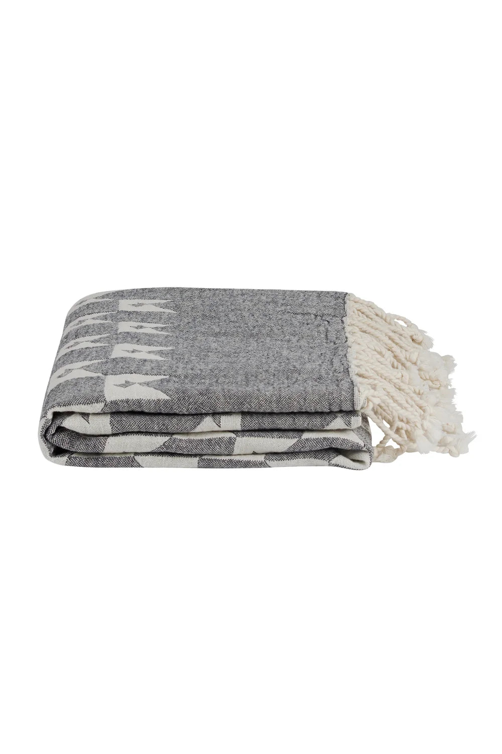 Karen Walker | Monogram Turkish Cotton Towel | Indigo | Palm Boutique