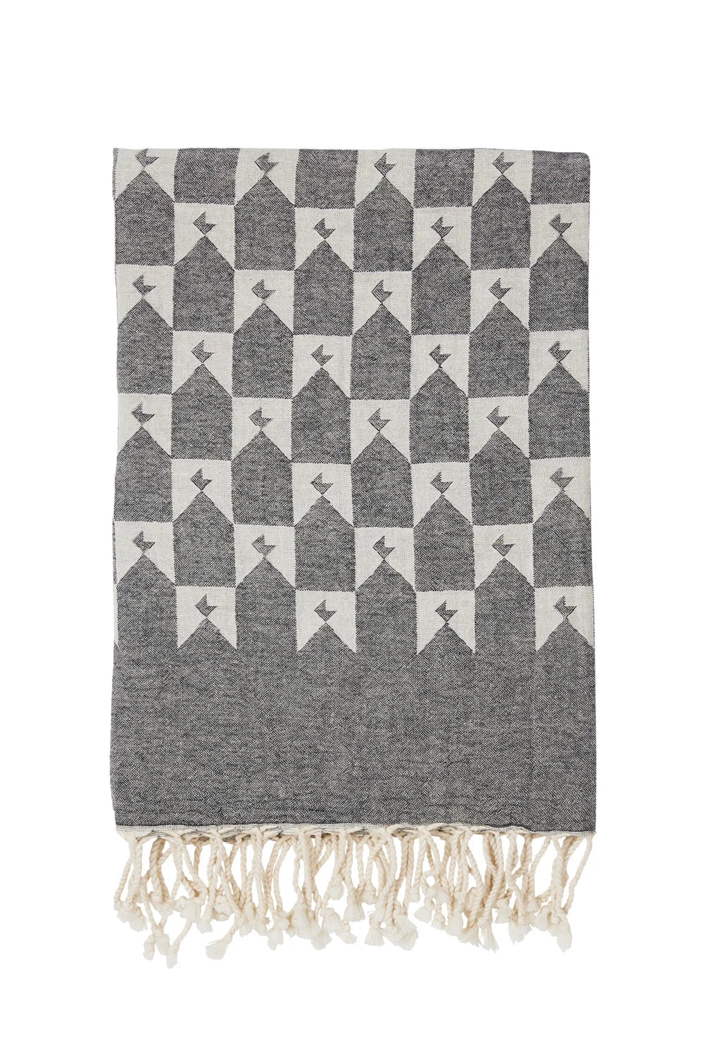 Karen Walker | Monogram Turkish Cotton Towel | Indigo | Palm Boutique