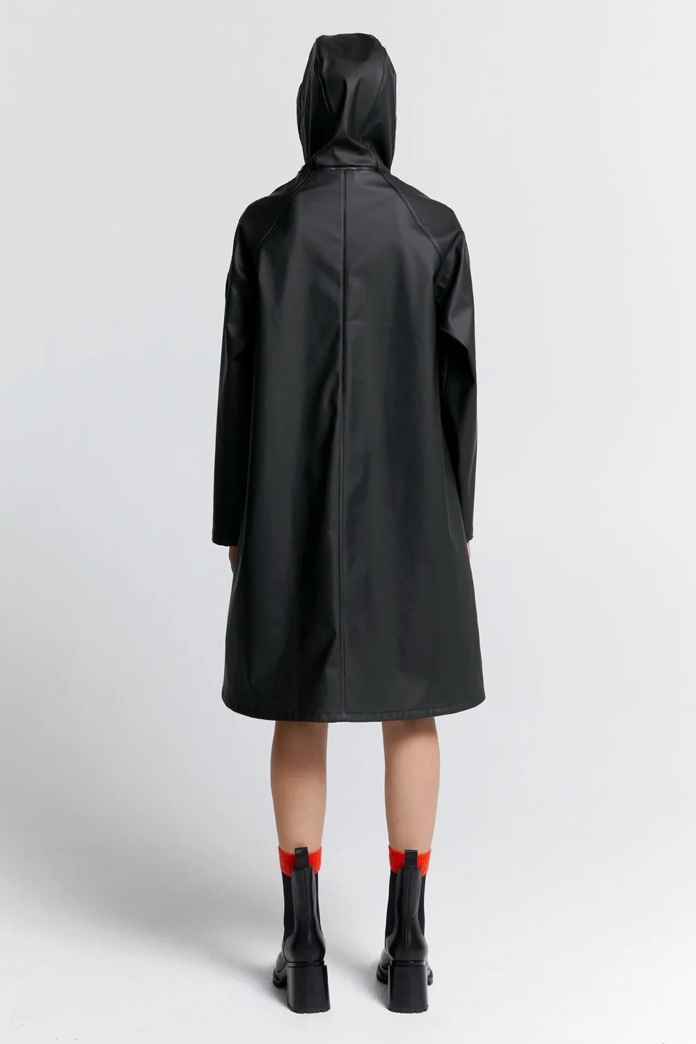 Karen Walker | Runaway Long Raincoat | Black | Palm Boutique