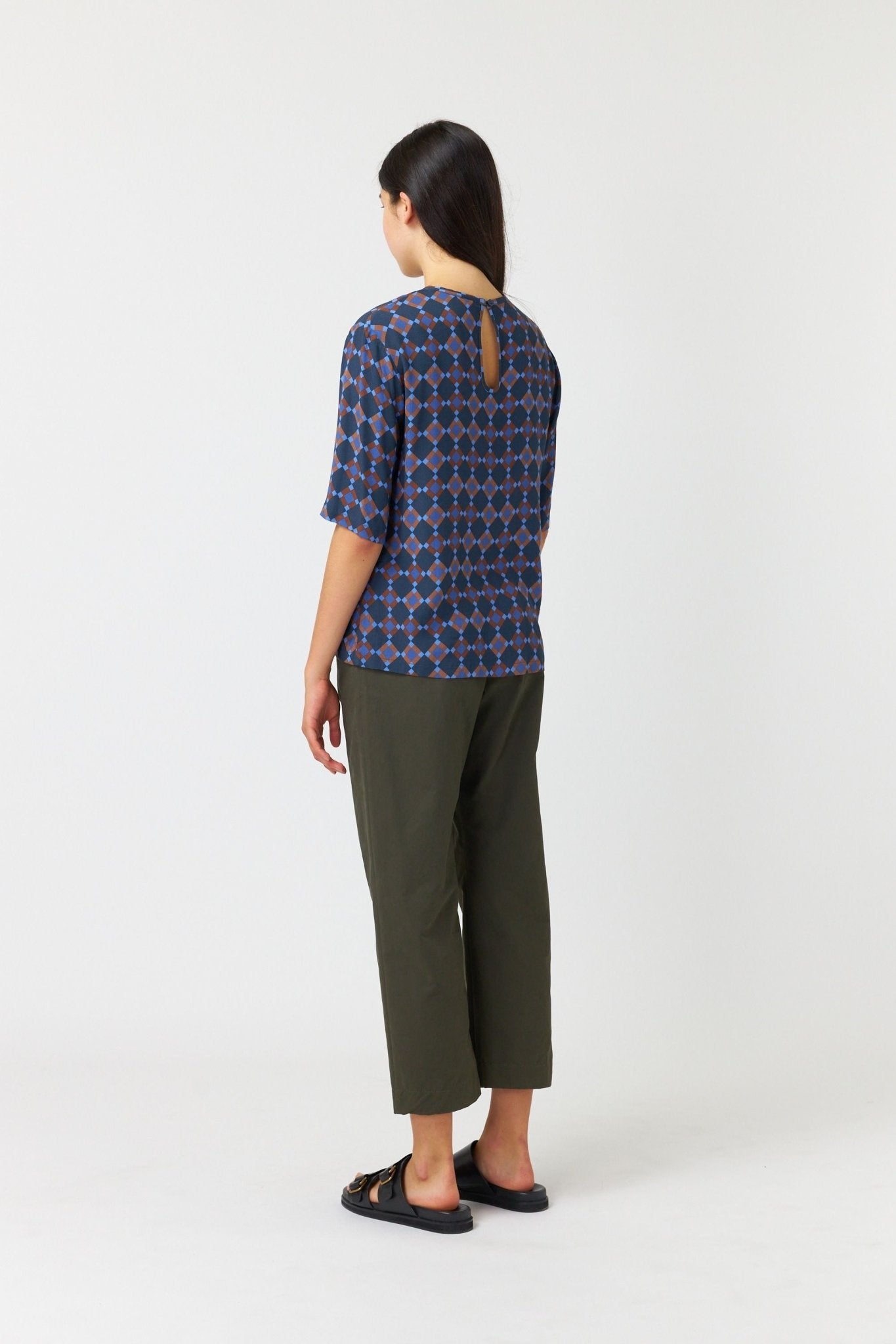 Kate Sylvester | Diamond Top | Blue | Palm Boutique