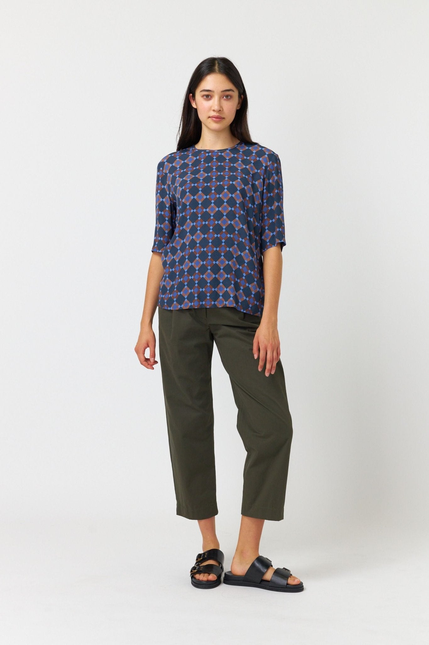 Kate Sylvester | Diamond Top | Blue | Palm Boutique