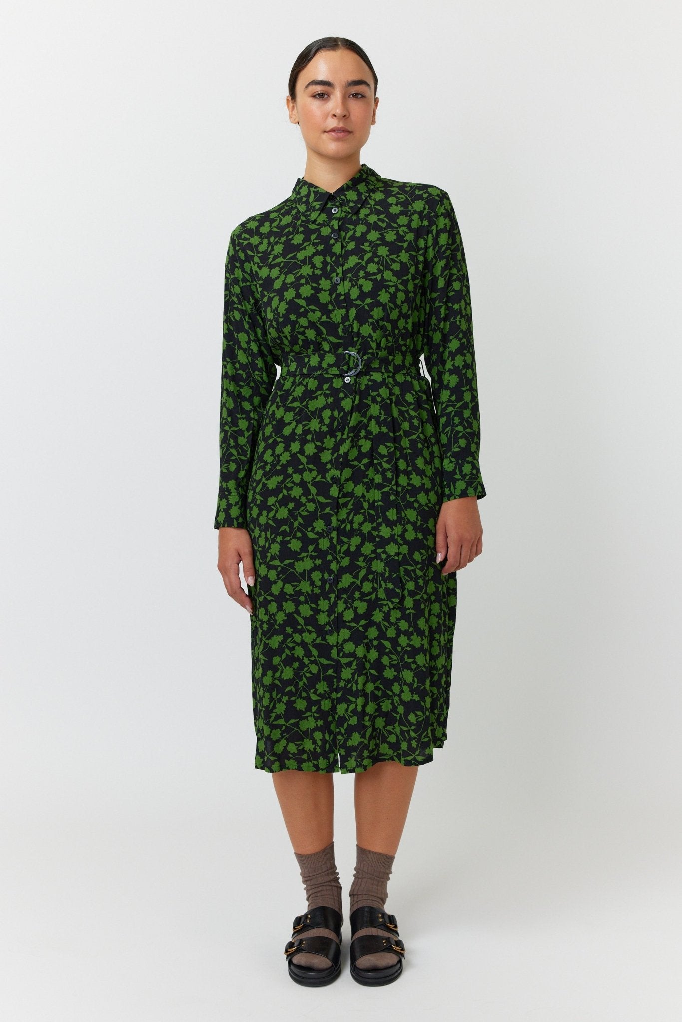 Kate Sylvester | Gardenia Shirt Dress | Black | Palm Boutique