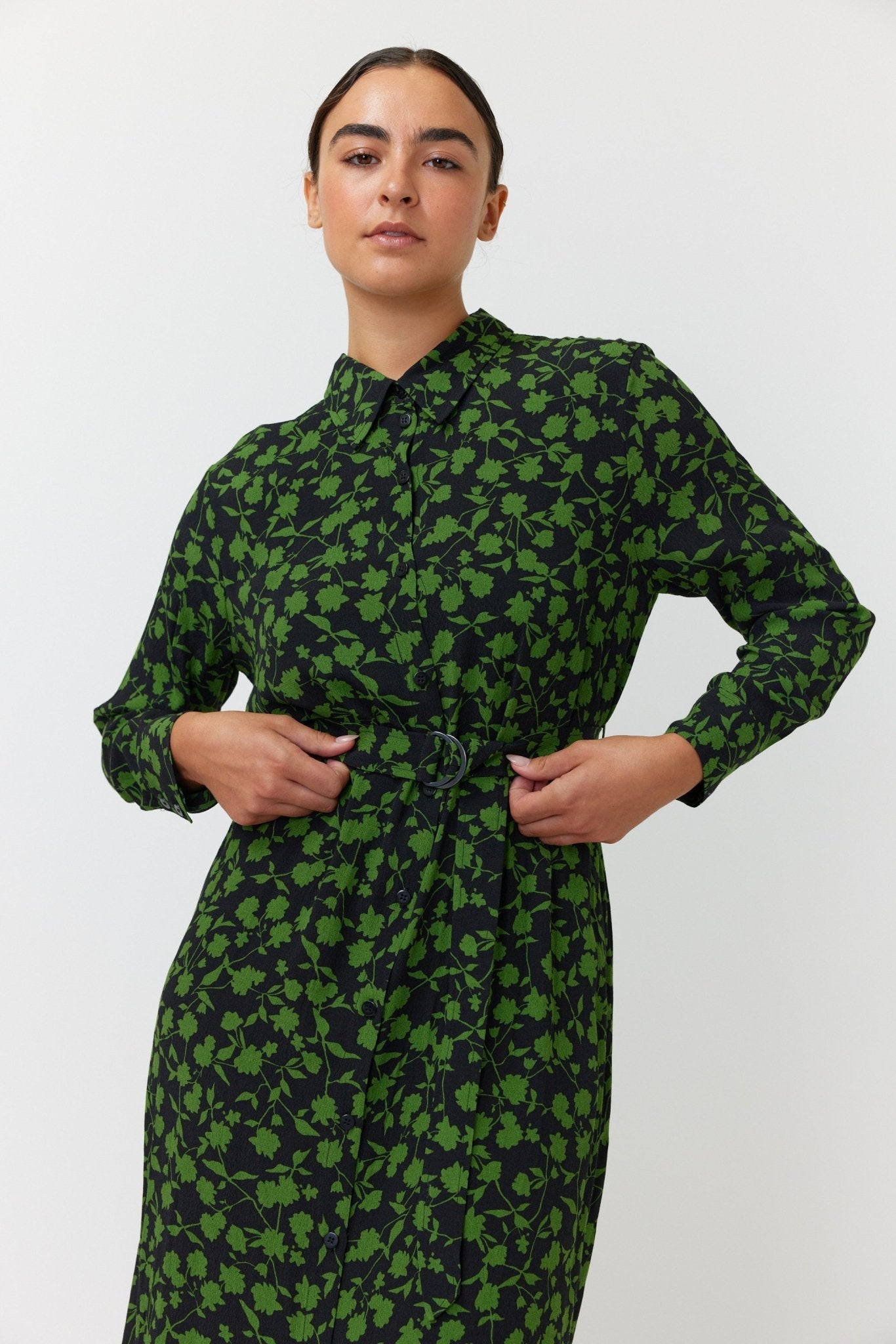 Kate Sylvester | Gardenia Shirt Dress | Black | Palm Boutique