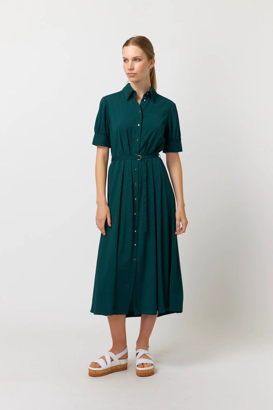 Kate Sylvester | Jacqui Shirt Dress | Bottle | Palm Boutique