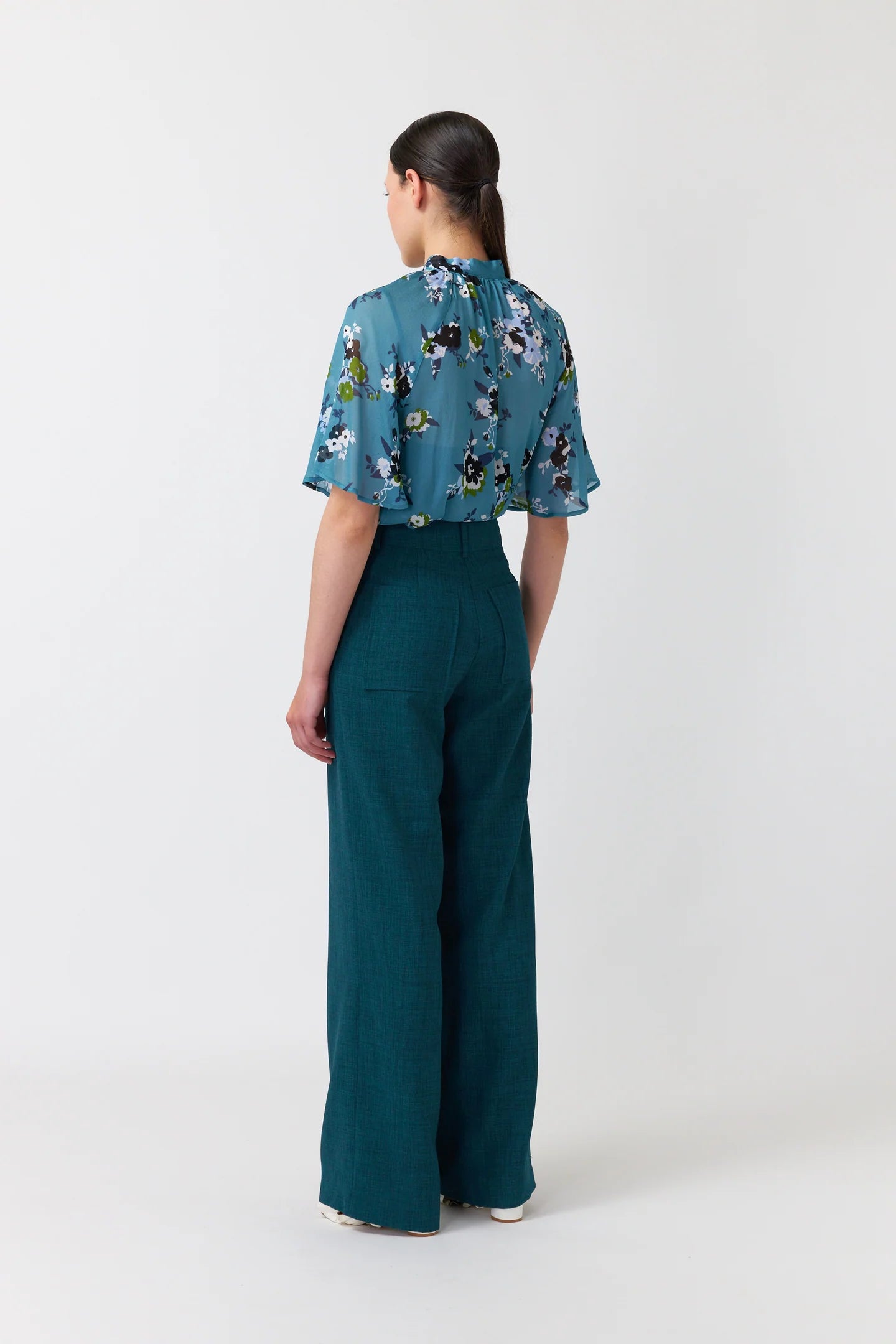 Kate Sylvester | Romeo Blouse | Teal | Palm Boutique