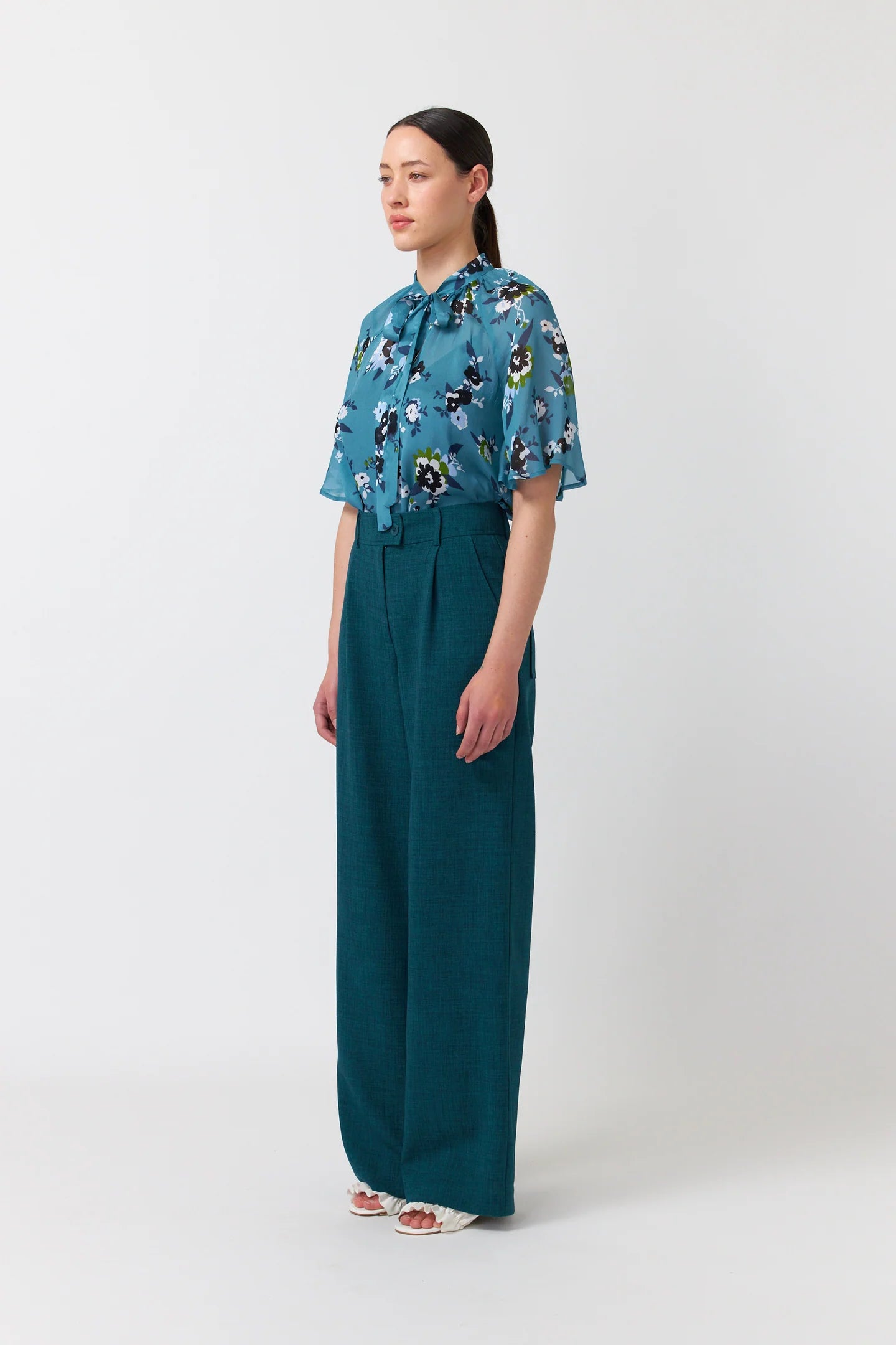 Kate Sylvester | Romeo Blouse | Teal | Palm Boutique