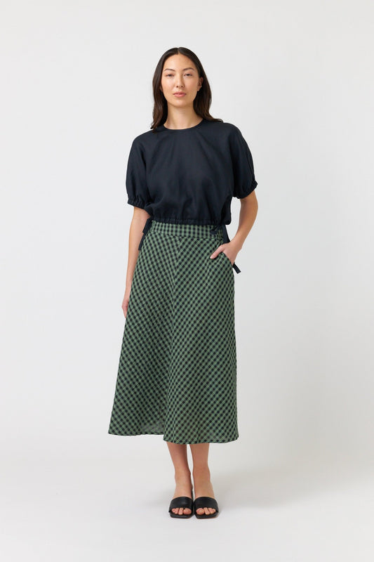 Kate Sylvester | Summer Check Skirt | Mint | Palm Boutique