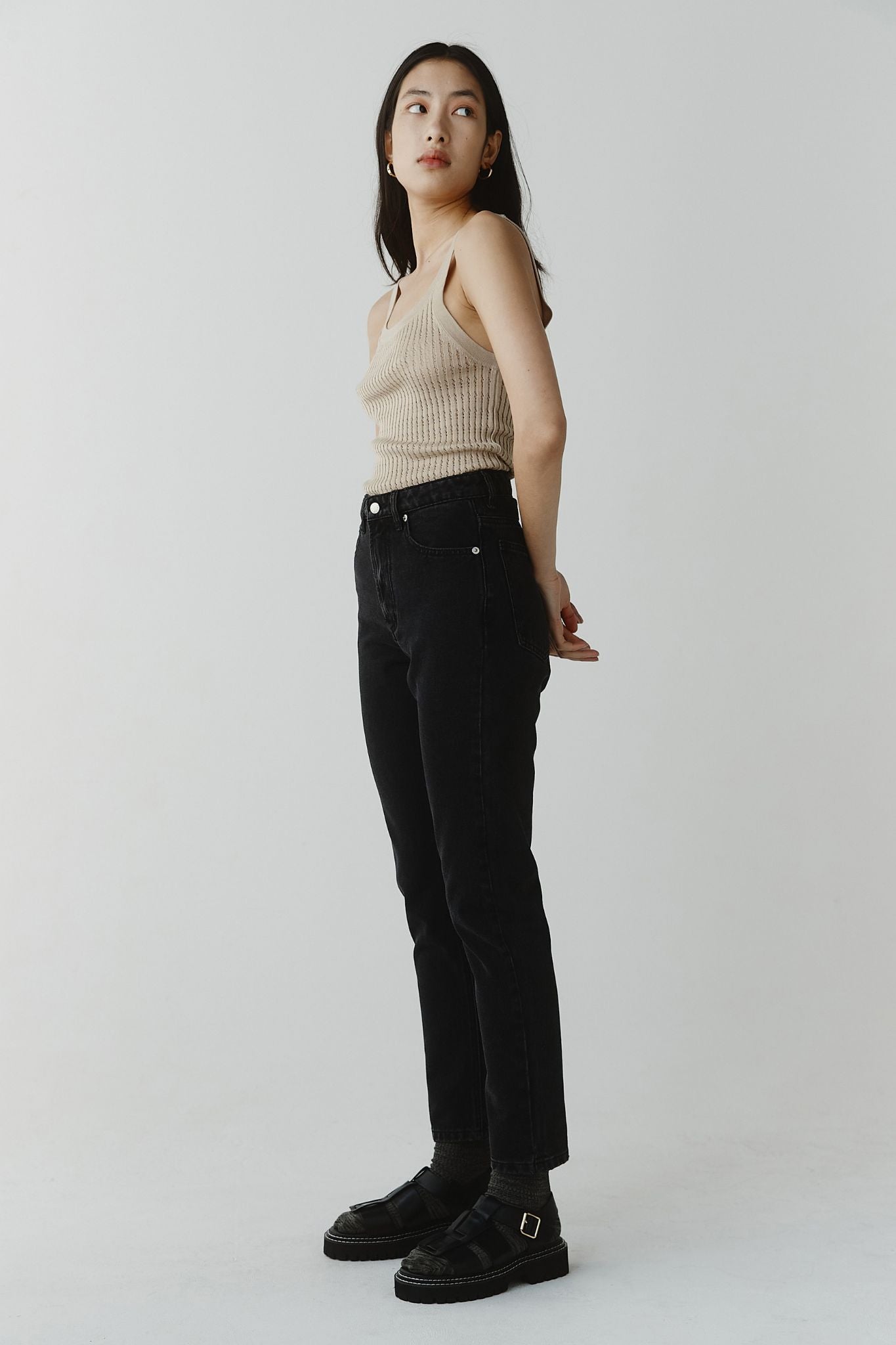 Marle | Straight Leg Jean | Black | Palm Boutique