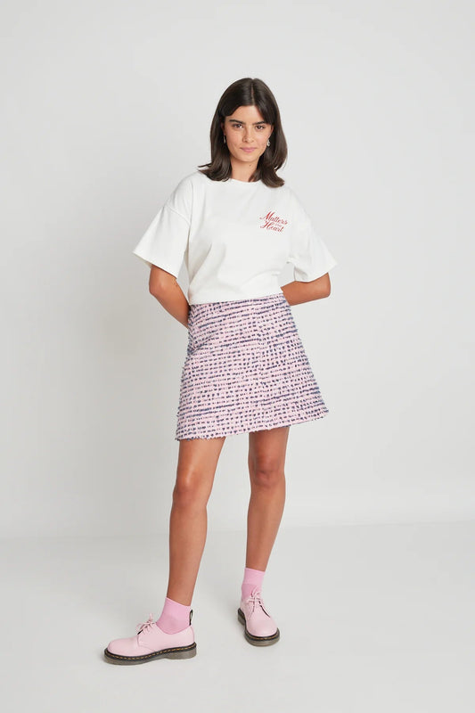 twenty-seven names | How Sweet Is It Mini | Pink Tweed | Palm Boutique