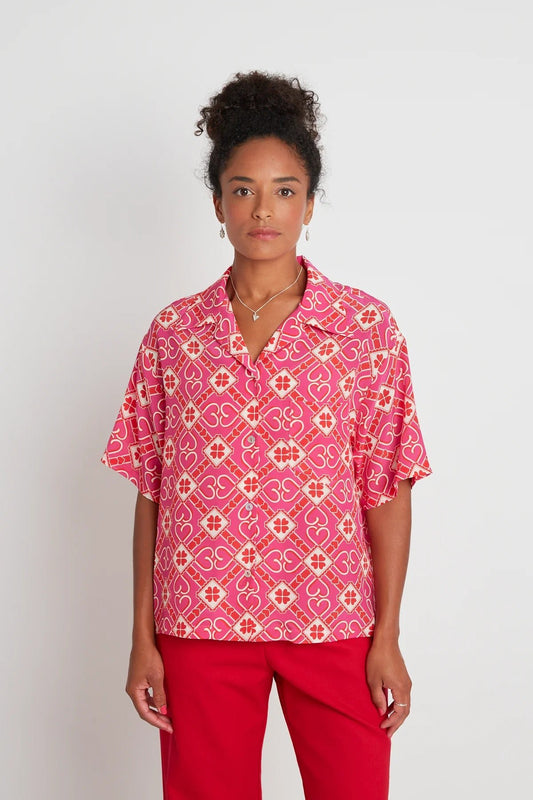 twenty-seven names | Portia Shirt | Magenta Hearts | Palm Boutique