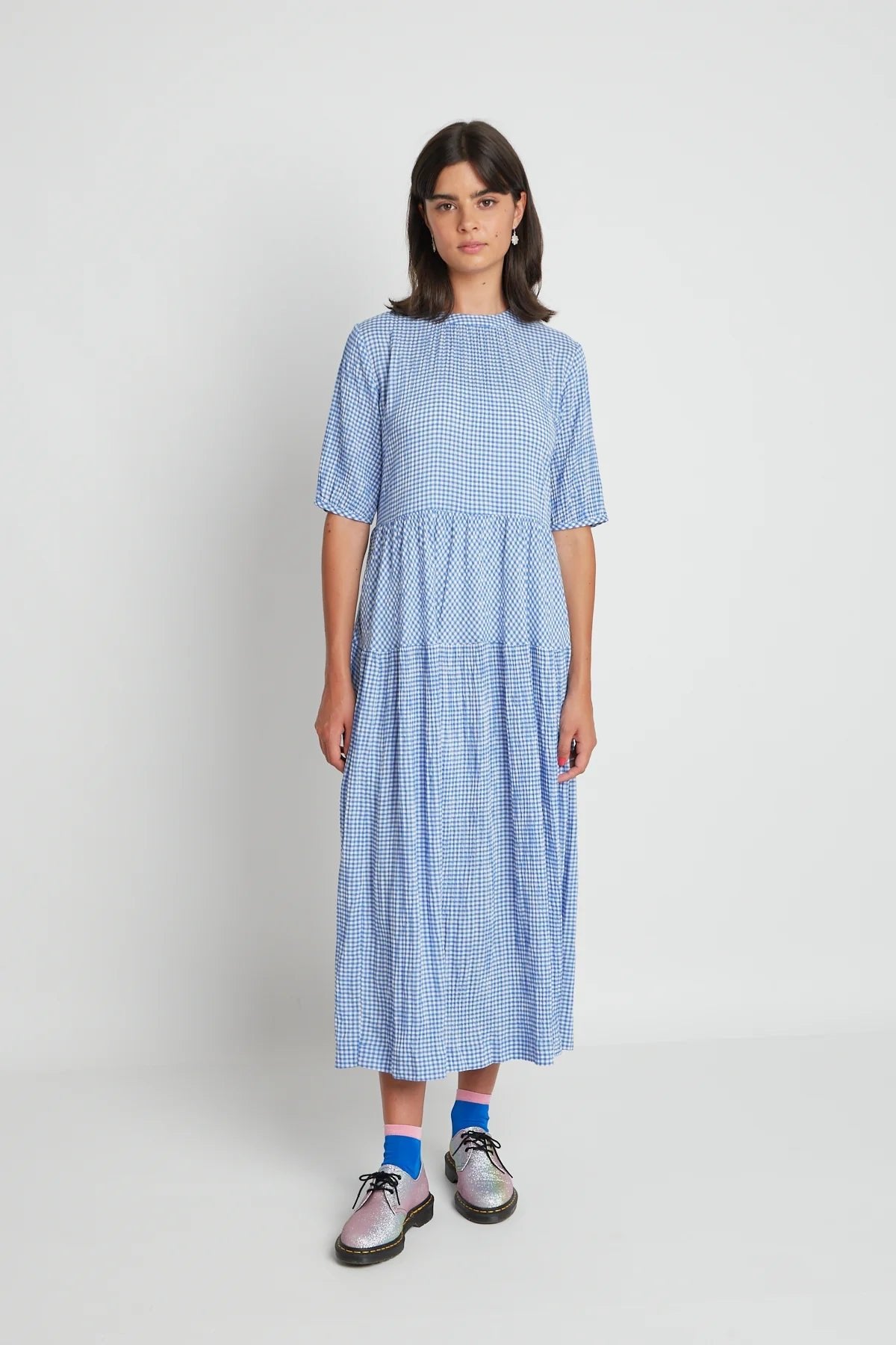 twenty-seven names | Your Song Dress | Blue Gingham | PALM – Palm Boutique